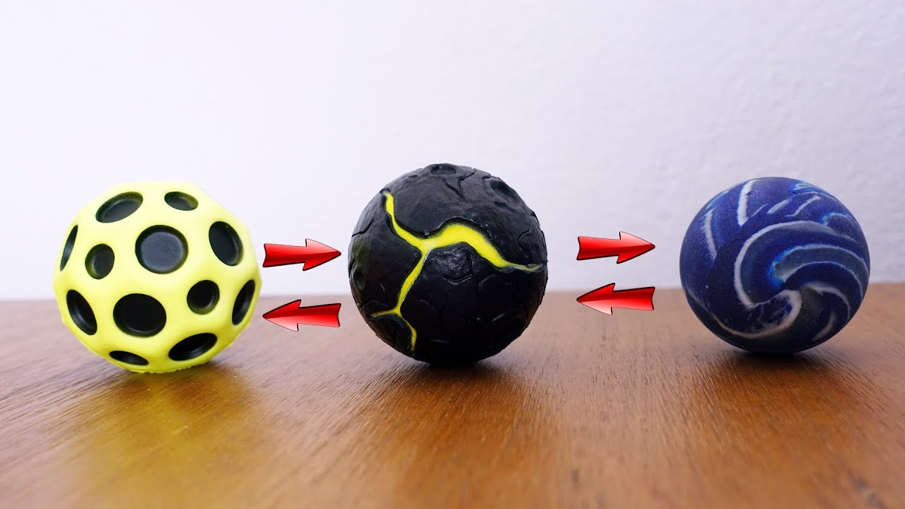 Which BALL flies the HIGHEST? | Moon Ball vs Lava Ball vs Giant Bouncy Ball!