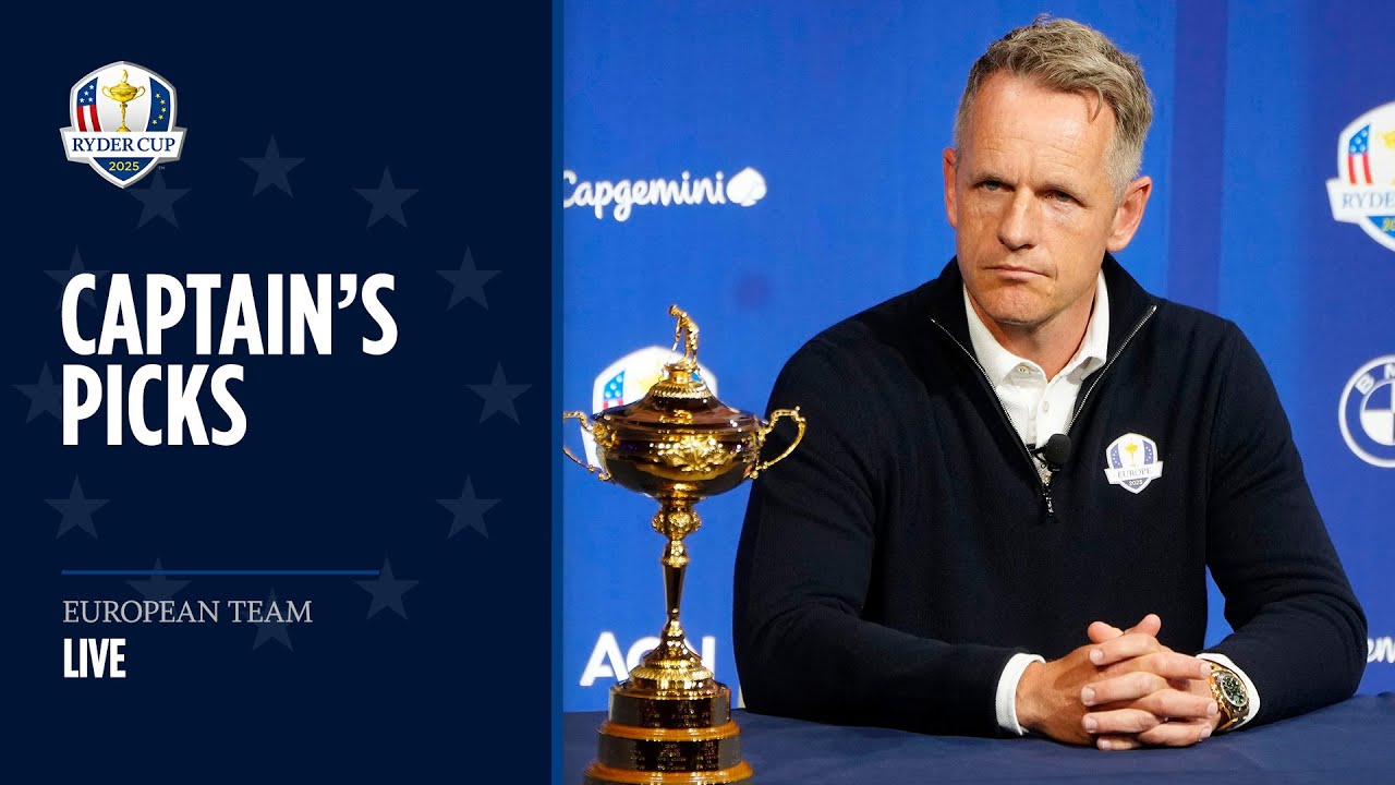 LIVE | Ryder Cup Europe Captain's Picks | 2025 Ryder Cup