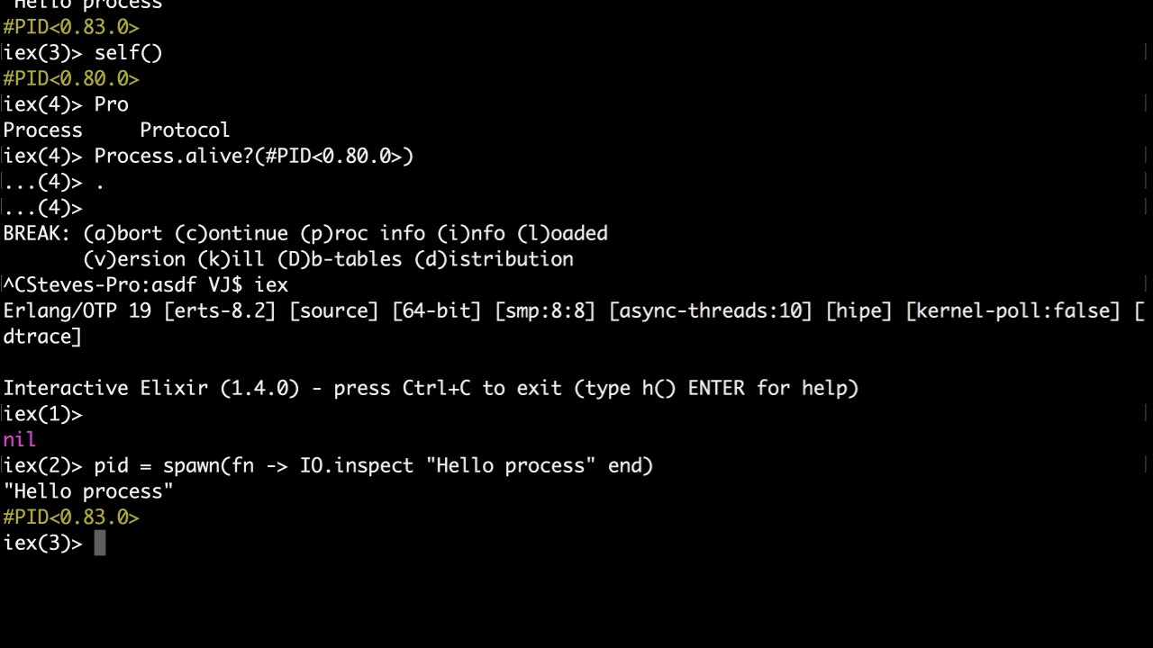 Elixir Processes