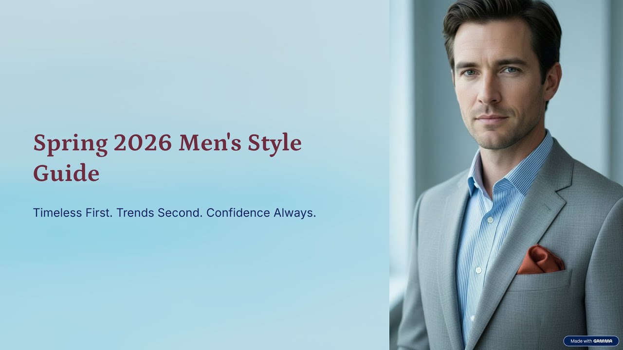 Spring 2026 Mens Style Guide