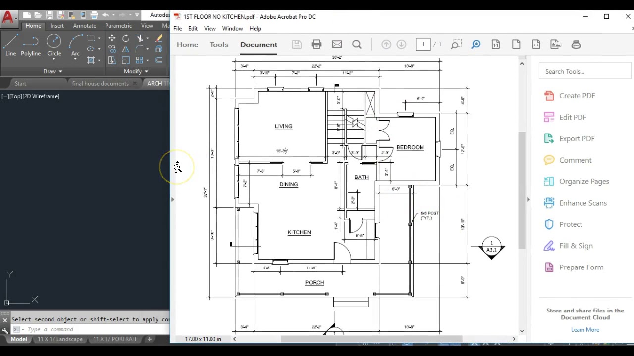 AutoCad Наружные стены