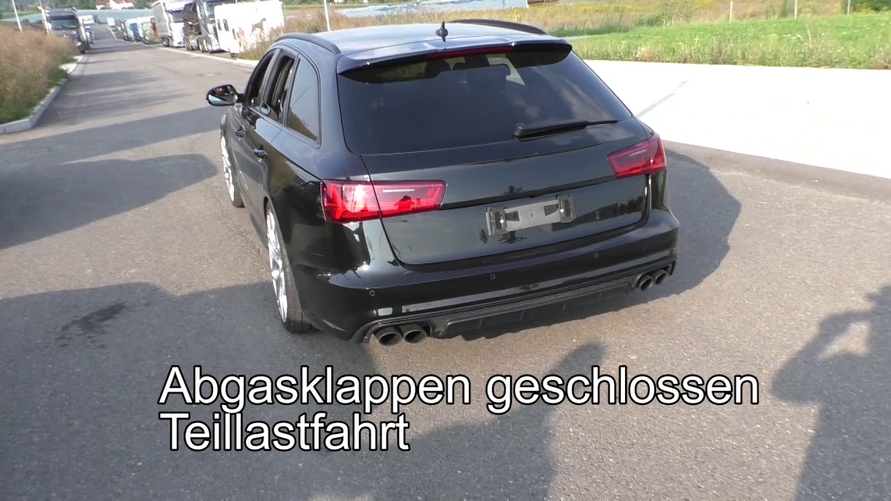 Audi C7 4G S6 Vor- und Mittelschalldämpfermodifikation der Abgasanlage mit Messung und Drive By