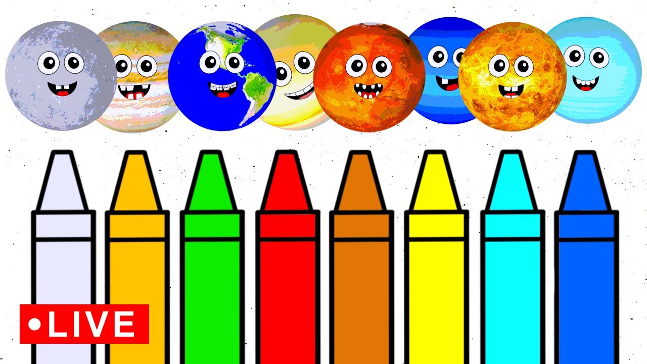 Learn Planets and Do Crafts for BABY 🪐🌎🔭☄️🌌 | Mercury Venus Earth Mars Jupiter Saturn Uranus Neptune