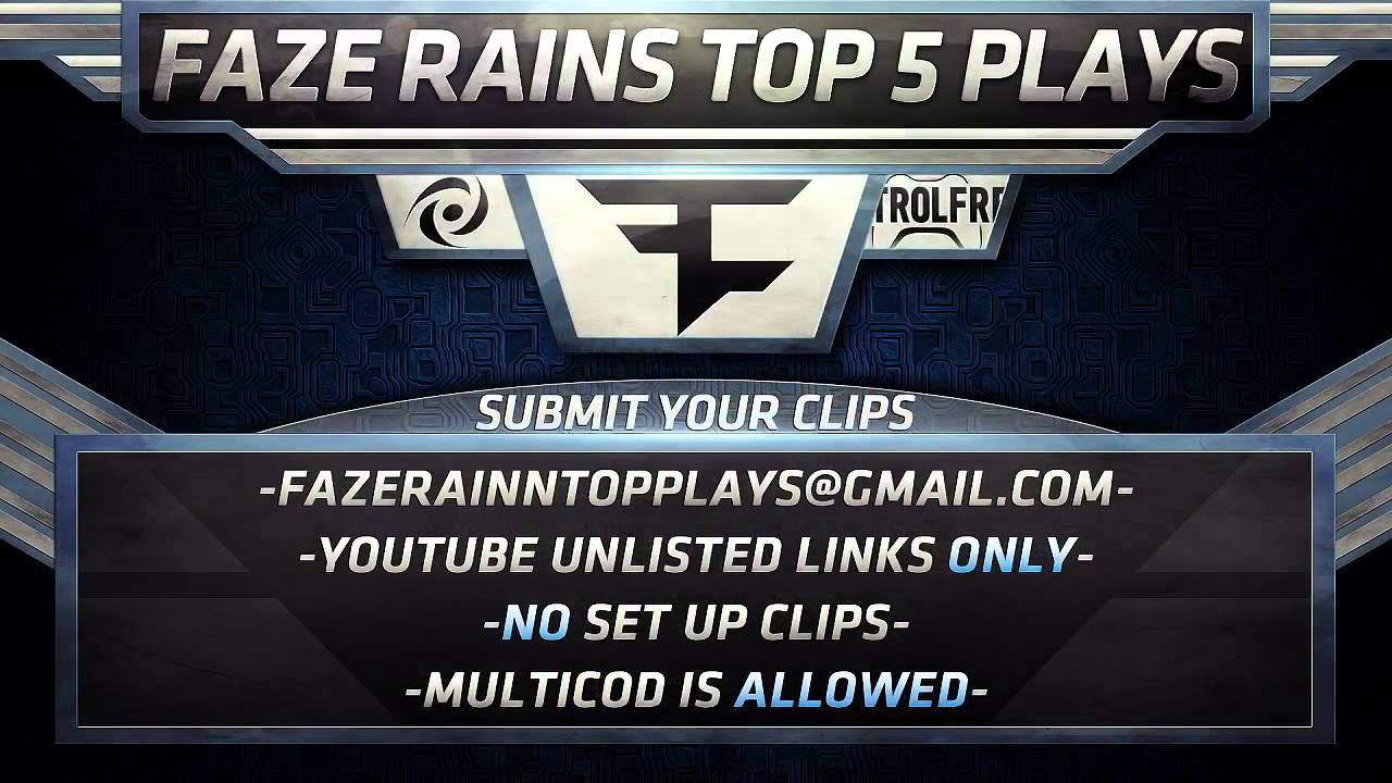 FaZe Rain : Top 5 Plays Of The Week - Week 6