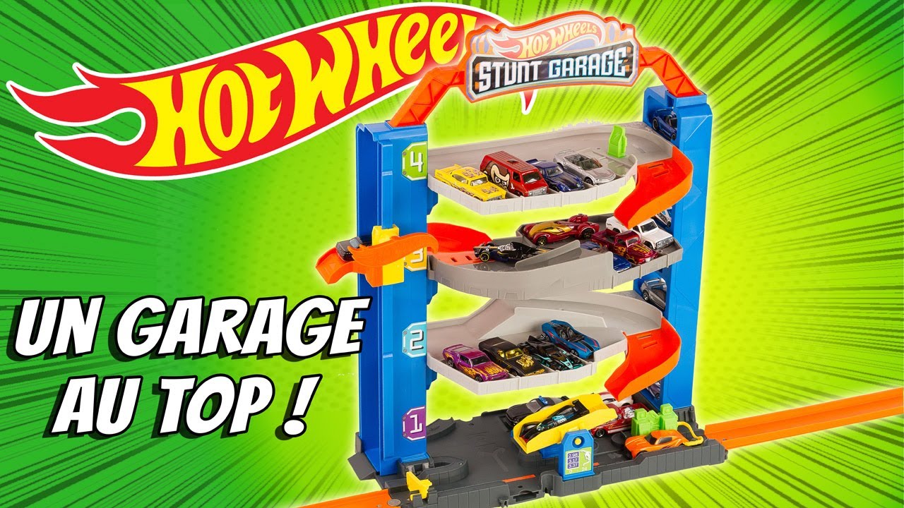 HOT WHEELS CITY Le Garage Cascade STUNT GARAGE Piste d'extension de circuit