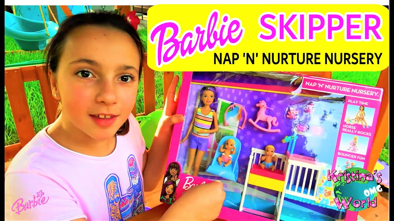 ⭐ Unboxing Barbie Skipper Babysitters Inc Nap ‘n' Nurture Nursery ⭐  Barbie Pretend Play & Review