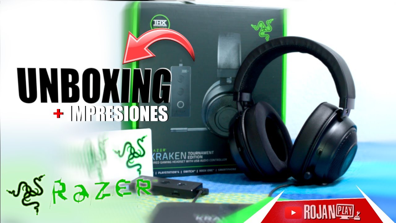 RAZER KRAKEN Tournament Edition. UNBOXING, IMPRESIONES + PRUEBA DE MICRÓFONO. Auriculares gaming