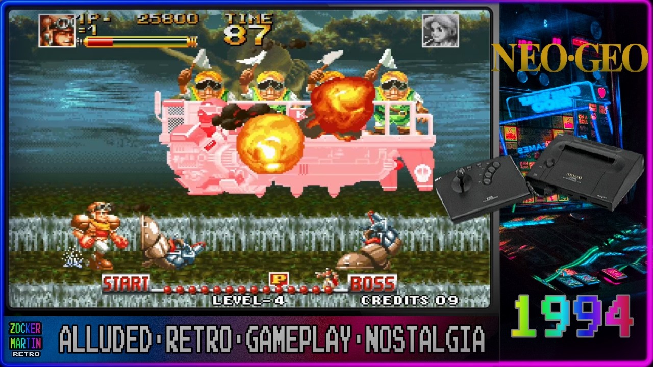Top Hunter: Roddy & Cathy · 1994 · Neo Geo · Alluded Retro Gameplay Nostalgia Short