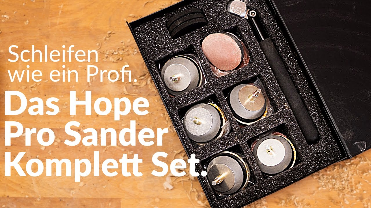 Hope Pro Sander Komplett Set &ndash; Professionelles Schleifen leicht gemacht!
