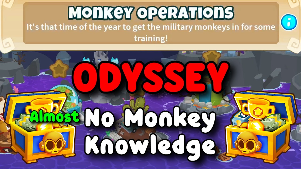 BTD6 Odyssey | Almost No Monkey Knowledge Guide | Hard Mode Tutorial | Monkey Operations