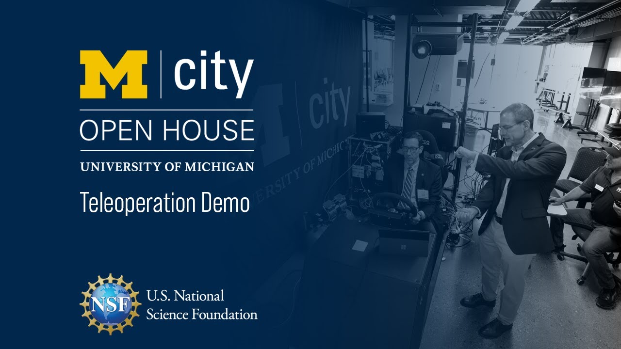 Teleoperation of Autonomous Vehicles Demonstration — Mcity 2.0 Open House