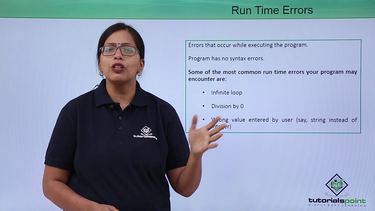 Program Run Time Errors