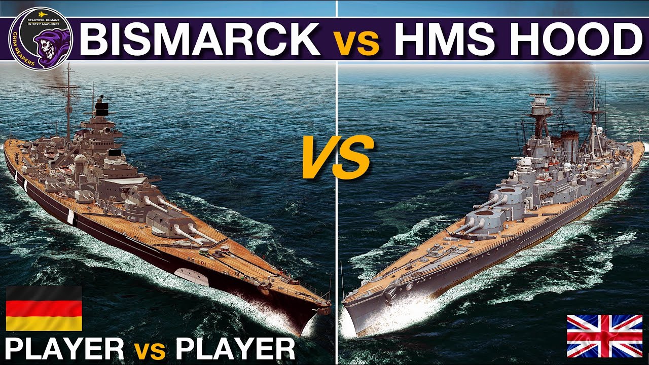 Bismarck Battleship vs HMS Hood Battlecruiser(1941) | War On The Sea