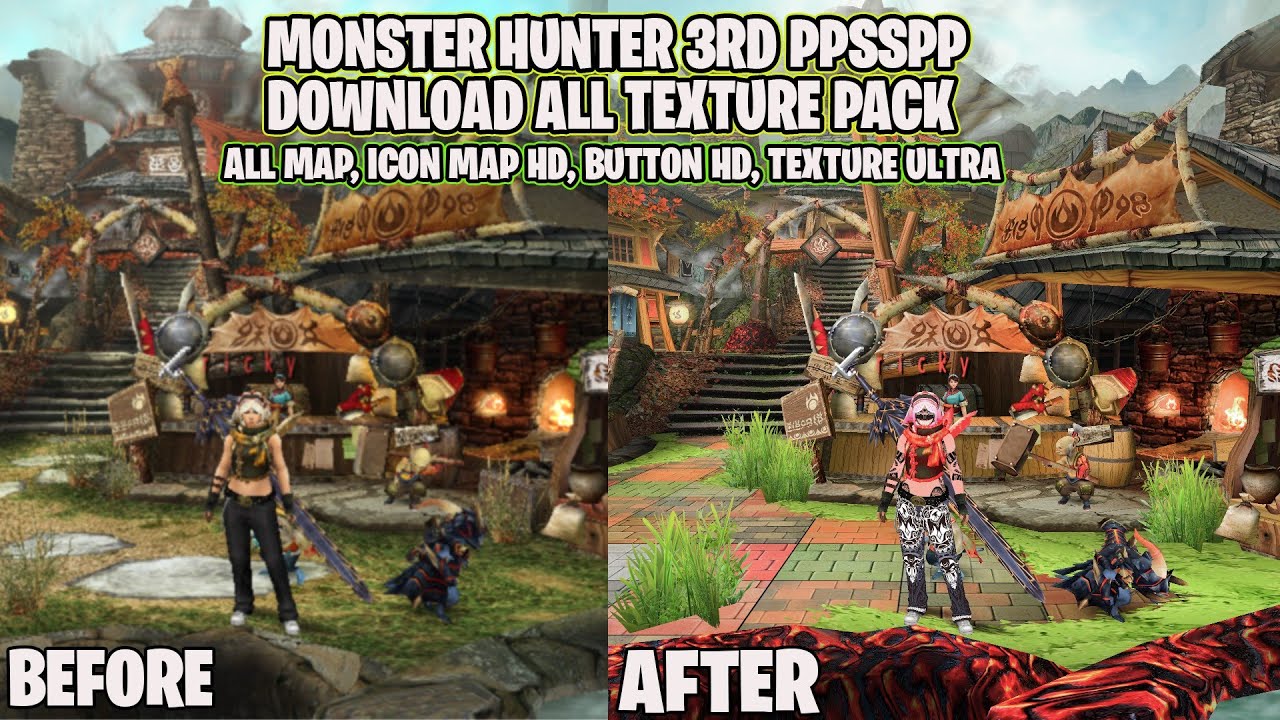 Download All Pack!! Monster Hunter 3rd HD Remastered Update V3 Work 1000%