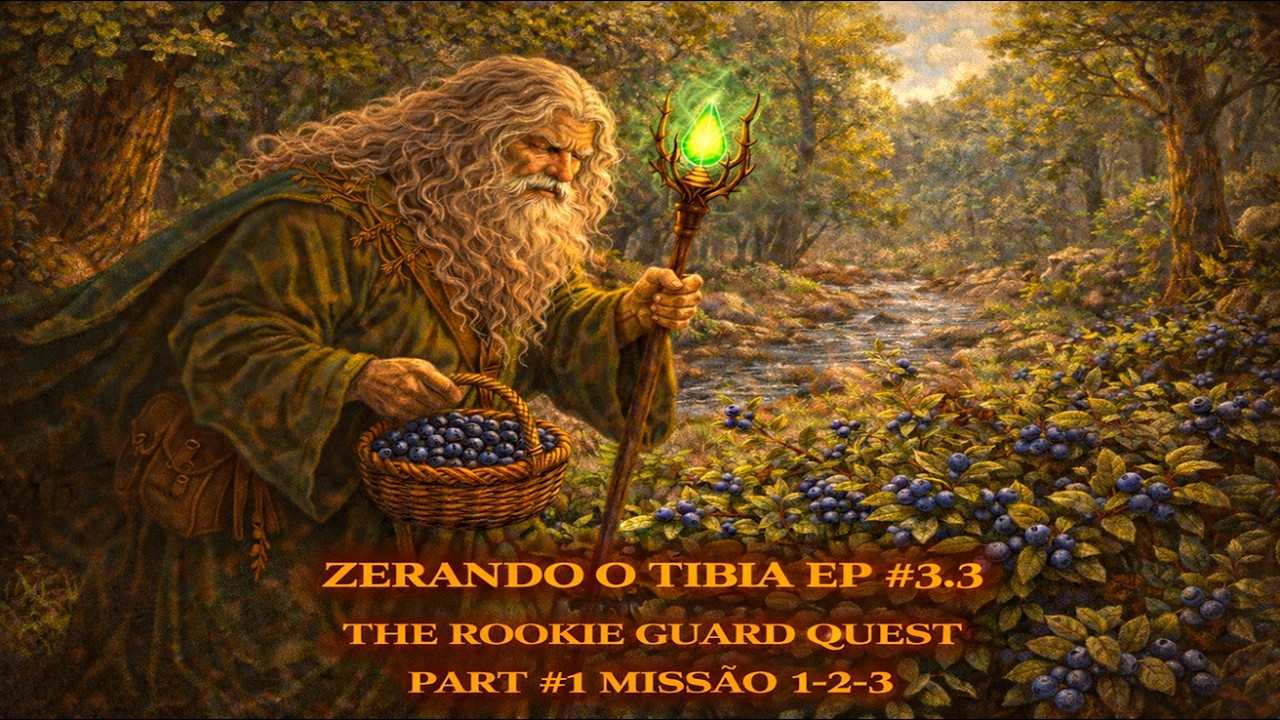 ZERANDO O TIBIA EP #3.3 | The Rookie Guard Quest - PART #1 MISSÃO 1-2-3