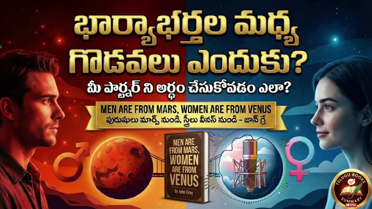 Men Are From Mars Women Are From Venus Telugu Summary | Relationship Problems Solution