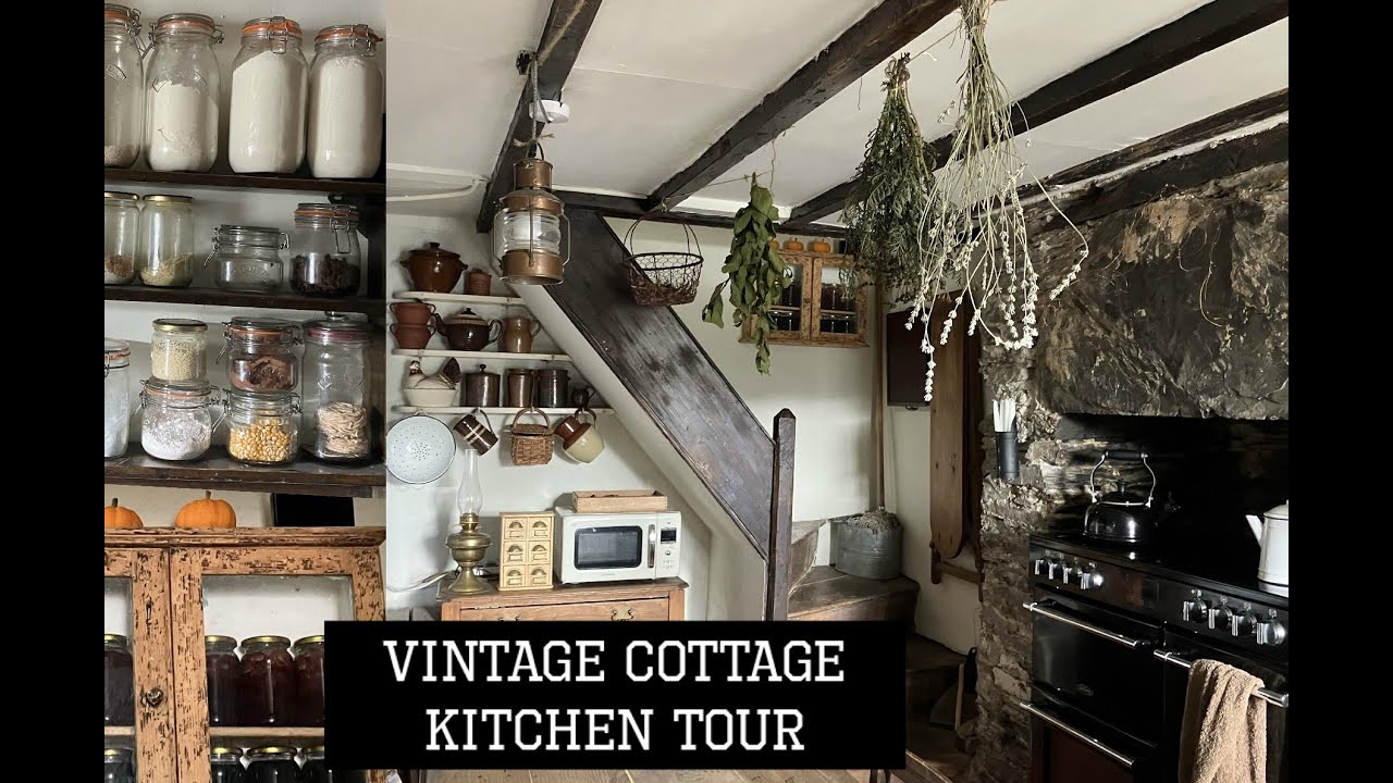 Cosy Vintage Cottage Kitchen Tour