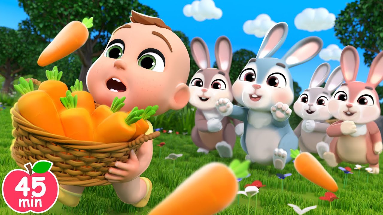 Baby Lala Wakes Up Sleeping Bunnies 🐰 + MORE Lalafun Nursery Rhymes & Kids Songs