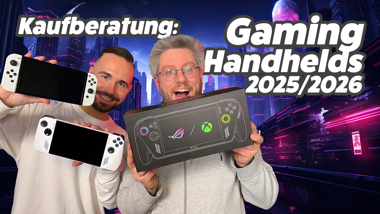 Switch 2, Steam Deck & ROG Ally X: Gaming-Handhelds im Vergleich