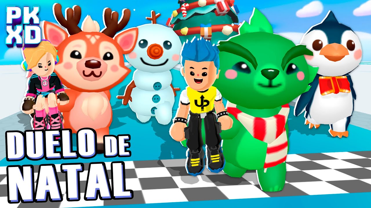 🐧 Duelo de PETS de NATAL nos Minigames do PK XD