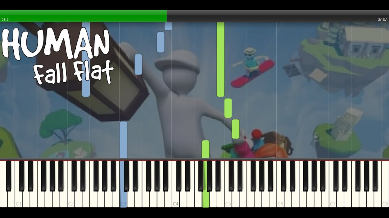Clear Sky - Human Fall Flat Piano Tutorial (Easy)