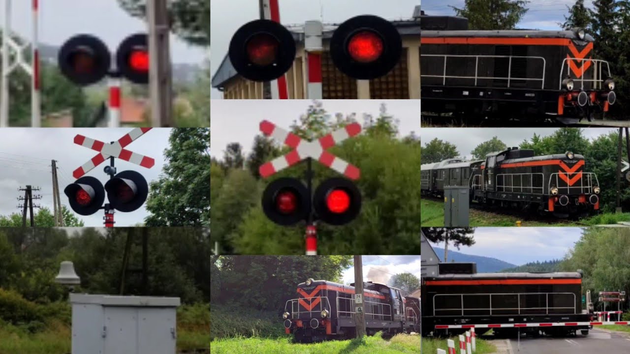Przejazdy kolejowe na LK104 Chabówka-Nowy Sącz. (SU42)