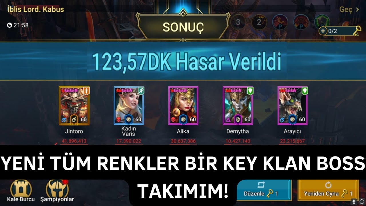 10/10 Klan Boss Takımım Full İnceleme!! | Raid Shadow Legends Türkçe