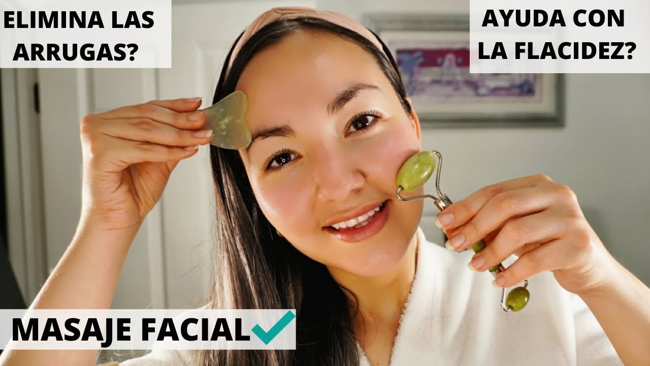 RODILLO DE JADE VS GUA SHA TUTORIAL / COMO USARLO / MASAJE FACIAL / DRENAJE LINFATICO jade roller