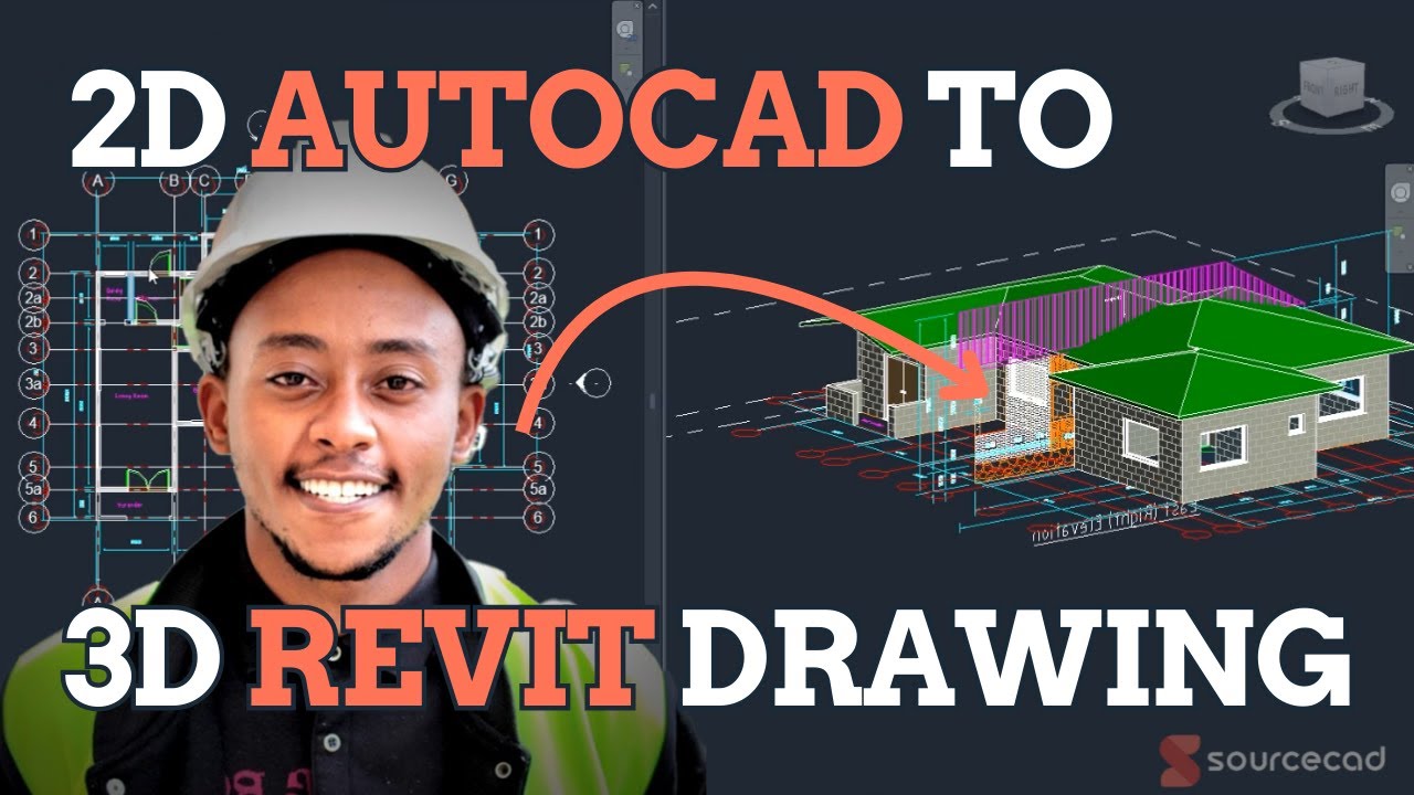 Convert 2D AutoCAD drawing to 3D Revit drawing