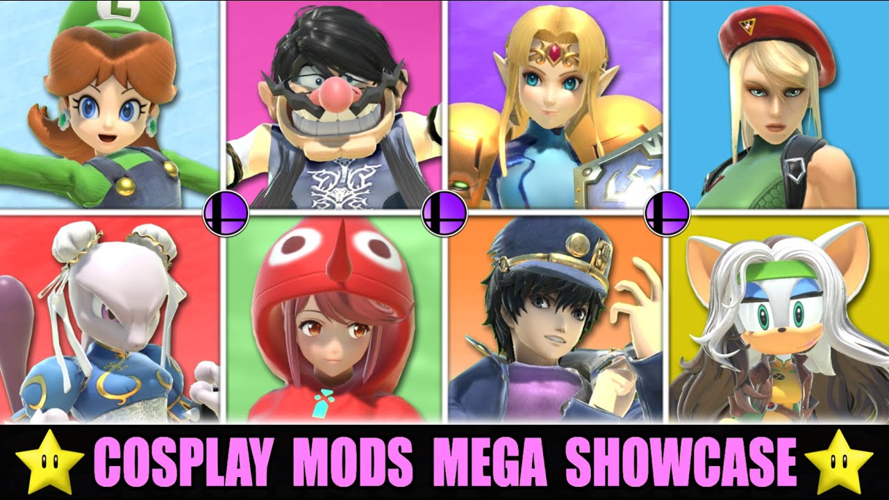 100+ Cosplay Mods for SMASH BROS ULTIMATE! (MEGA SHOWCASE)