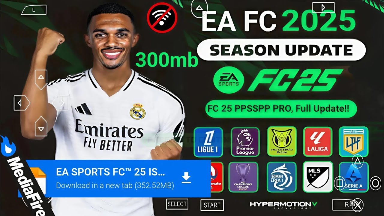 FIFA 2025 PPSSPP ORIGINAL Android Offline 4K Camera | EA FC 25 PPSSPP HD Graphics New Kits &Transfer