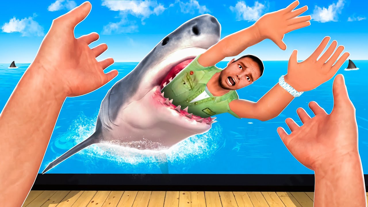Feeding a MEGALODON Shark Ragdolls - Newton's Playground VR