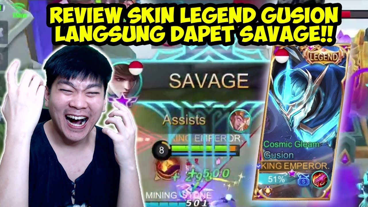 REVIEW SKIN LEGEND GUSION, LANGSUNG DAPET SAVAGE!! - Mobile Legends | Jonathan Liandi