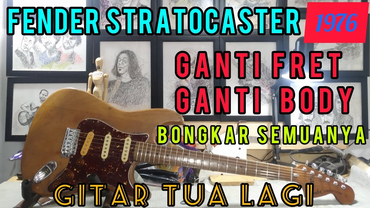 #bassboifretworks Ep.81 | Fender Stratocaster Tahun 1976 Ganti Body & Fret #fretworkfriday