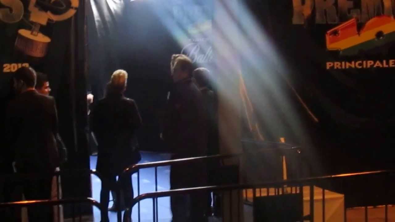 Entrada de Pablo Alborán al Palacio de los Deportes Premios 40 Principales 2013