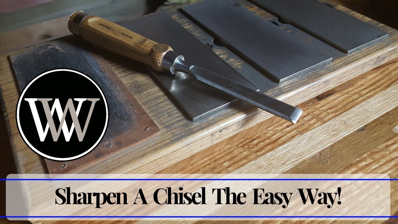 How to Sharpen a Chisel Freehand | Hand Tool Woodworking Skill