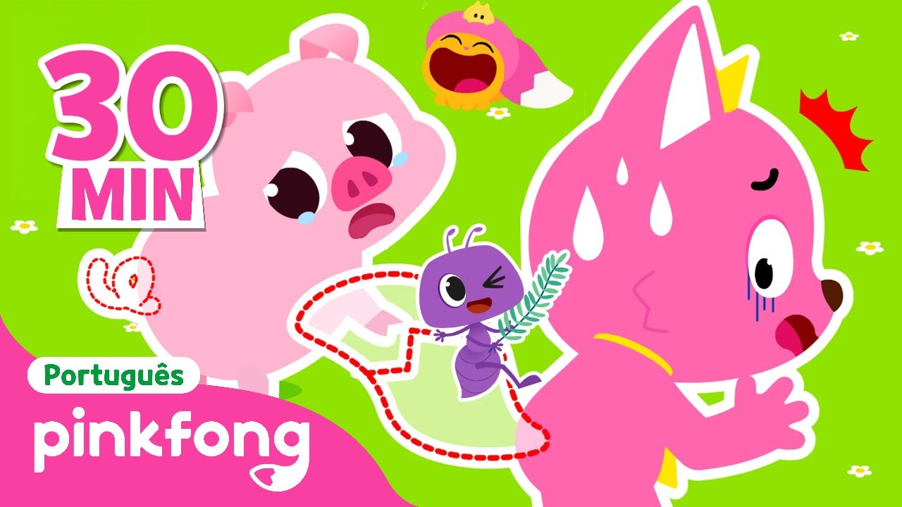 Alguém Viu a Cauda do Pinkfong? 🐷 🐜 | + Compilação | Pinkfong, Bebê Tubarão! Canções para Crianças