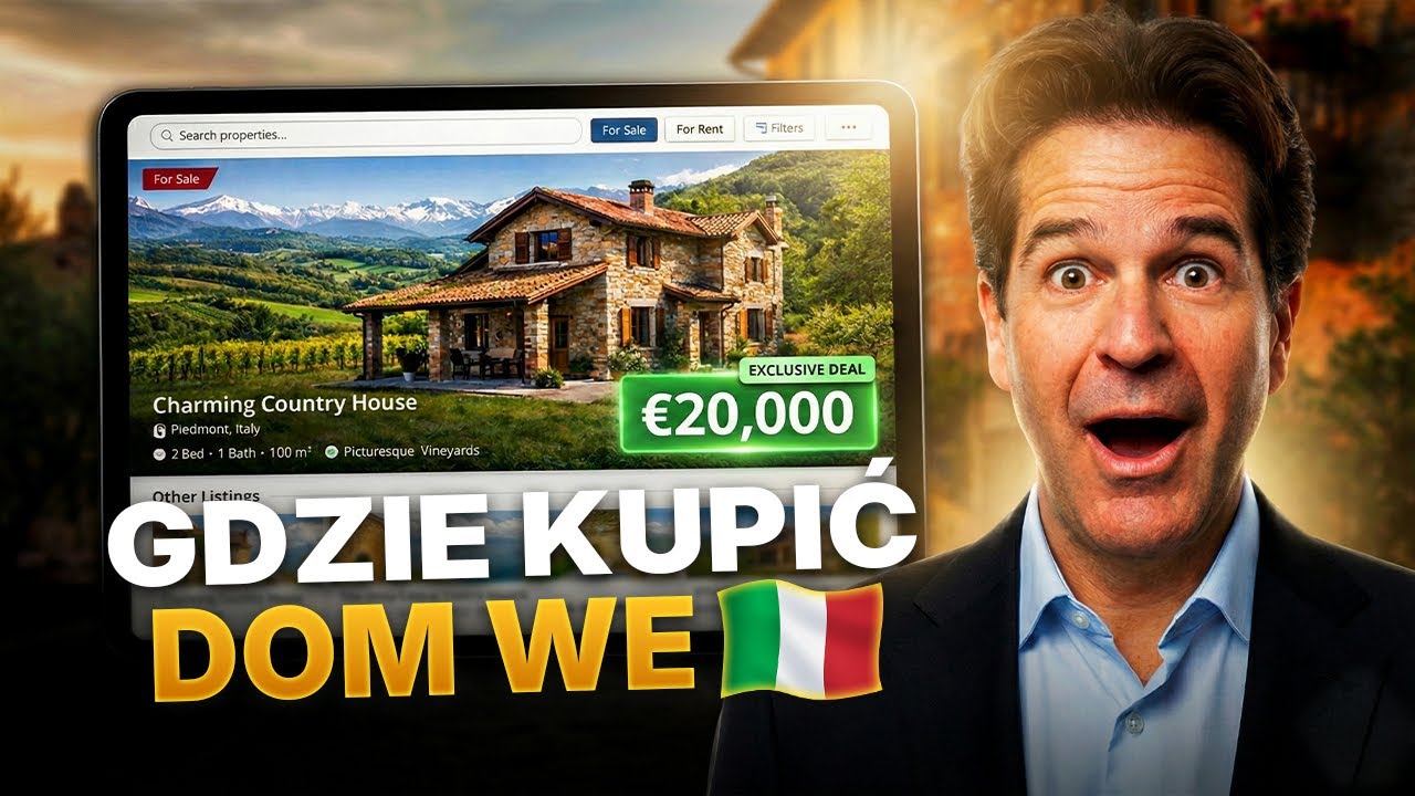 NIERUCHOMOŚĆ we WŁOSZECH za 20 000€? Pokazuję je gdzie kupić!