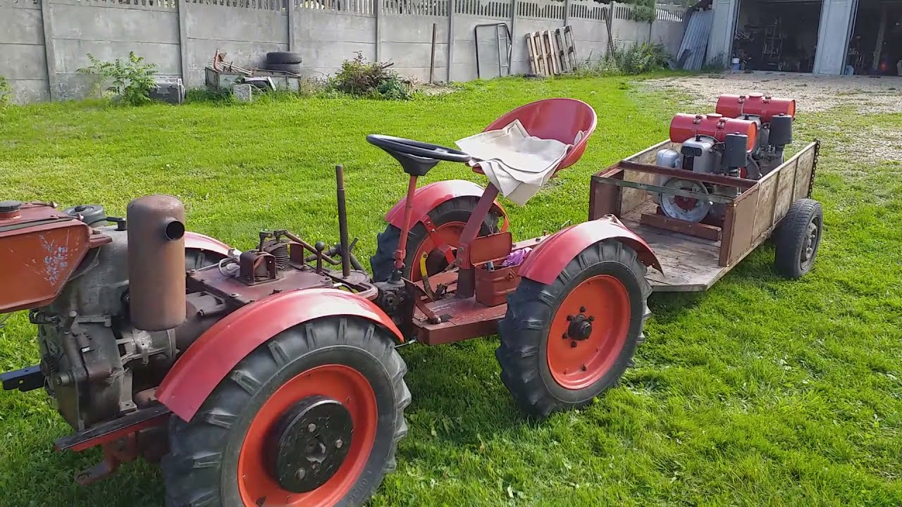 Traktorek, Dzik, silnik i skrzynia oryginał numery na tabliczkach zgodne 1969 r.  do dzika