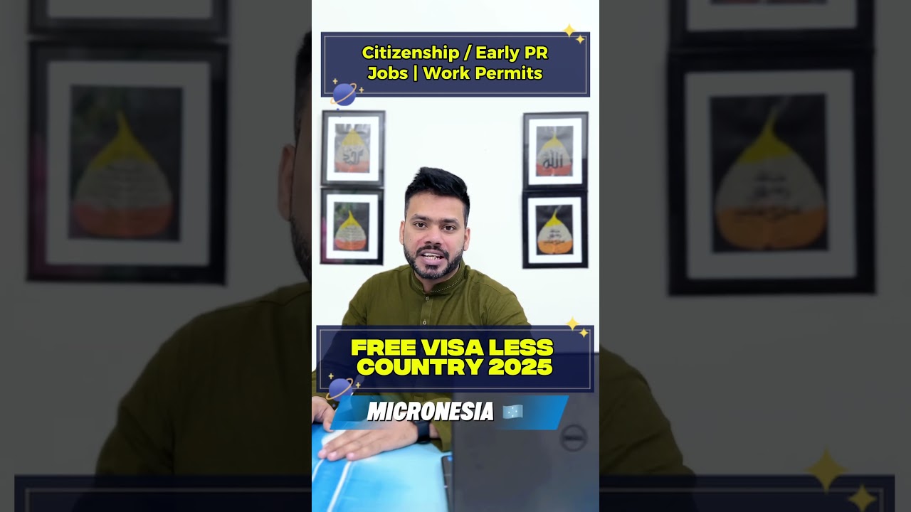 Visa-Free Micronesia Early Citizenship & Work Permits for Pakistanis, Indians & Gulf Expats!