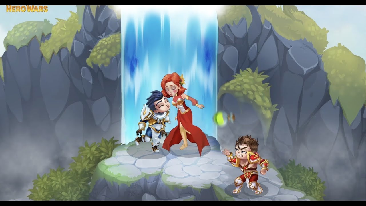 Magic Waterfall of sweet Heroes! Love is in the air. Join Hero Wars to be in the epicenter