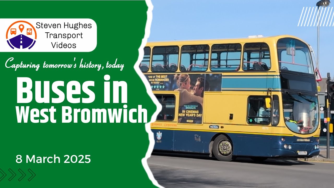 Buses in West Bromwich 8 March 2025