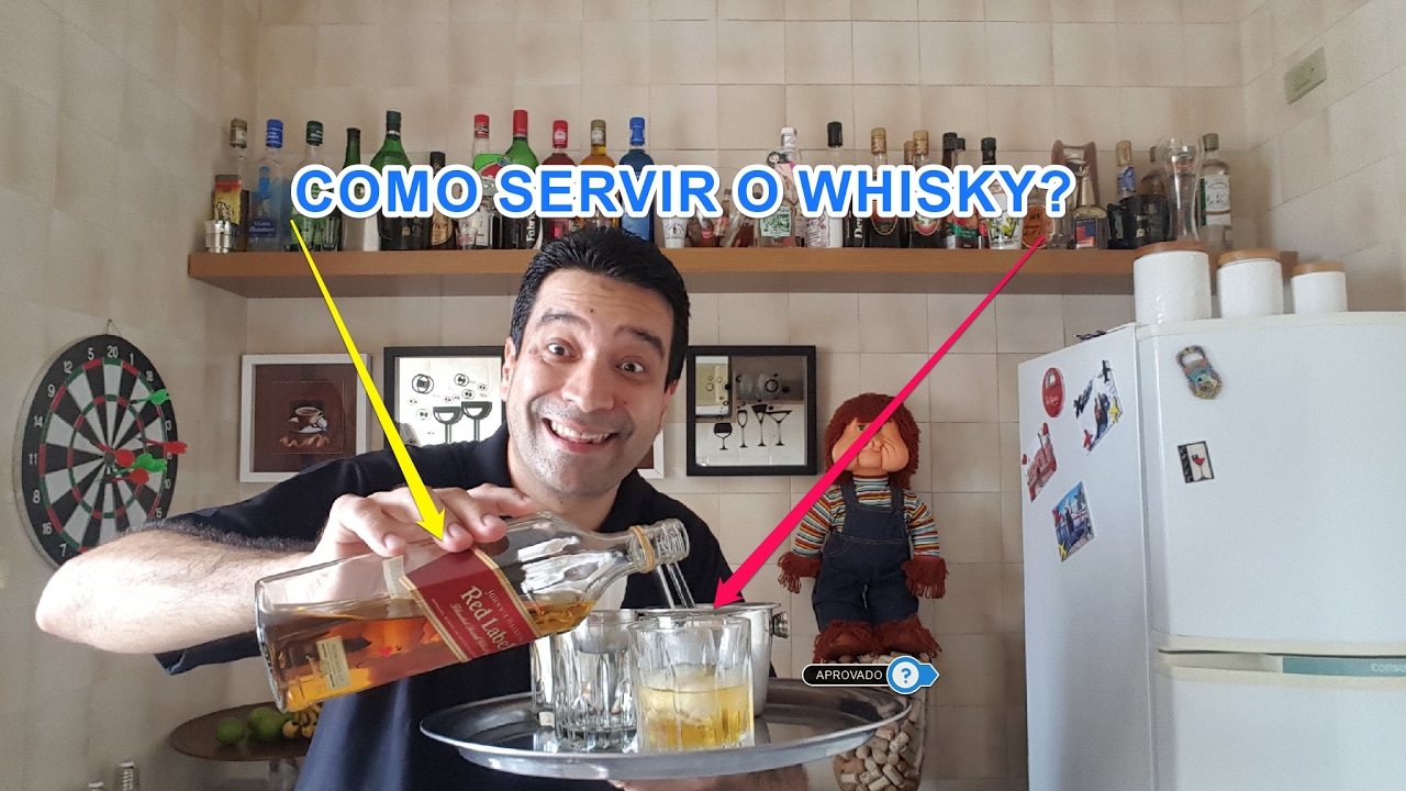 Curso de Garçom - Bandeja - Como servir o WHISKY - Denis de Moraes
