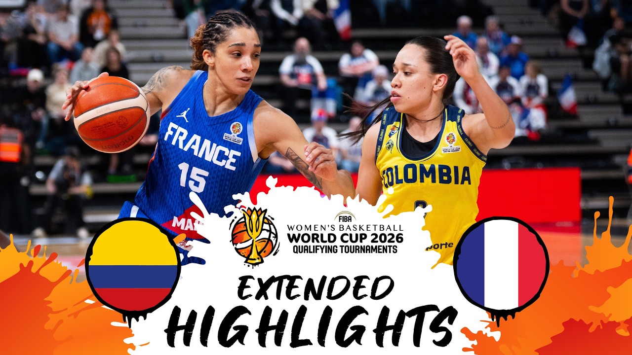 Colombia 🇨🇴 v France 🇫🇷 | Extended Highlights | #FIBAWWC 2026 Qualifying Tournament