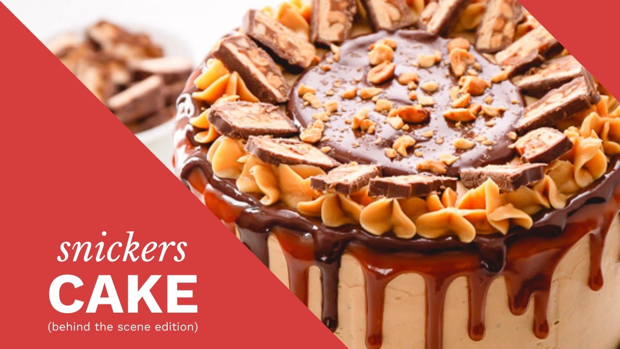how to assemble snickers cake...