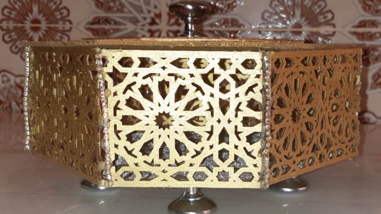 اصنع بنفسك علبة راقية من خشب الليزر  لتقديم الحلويات #plateau_DIYوالمملحات