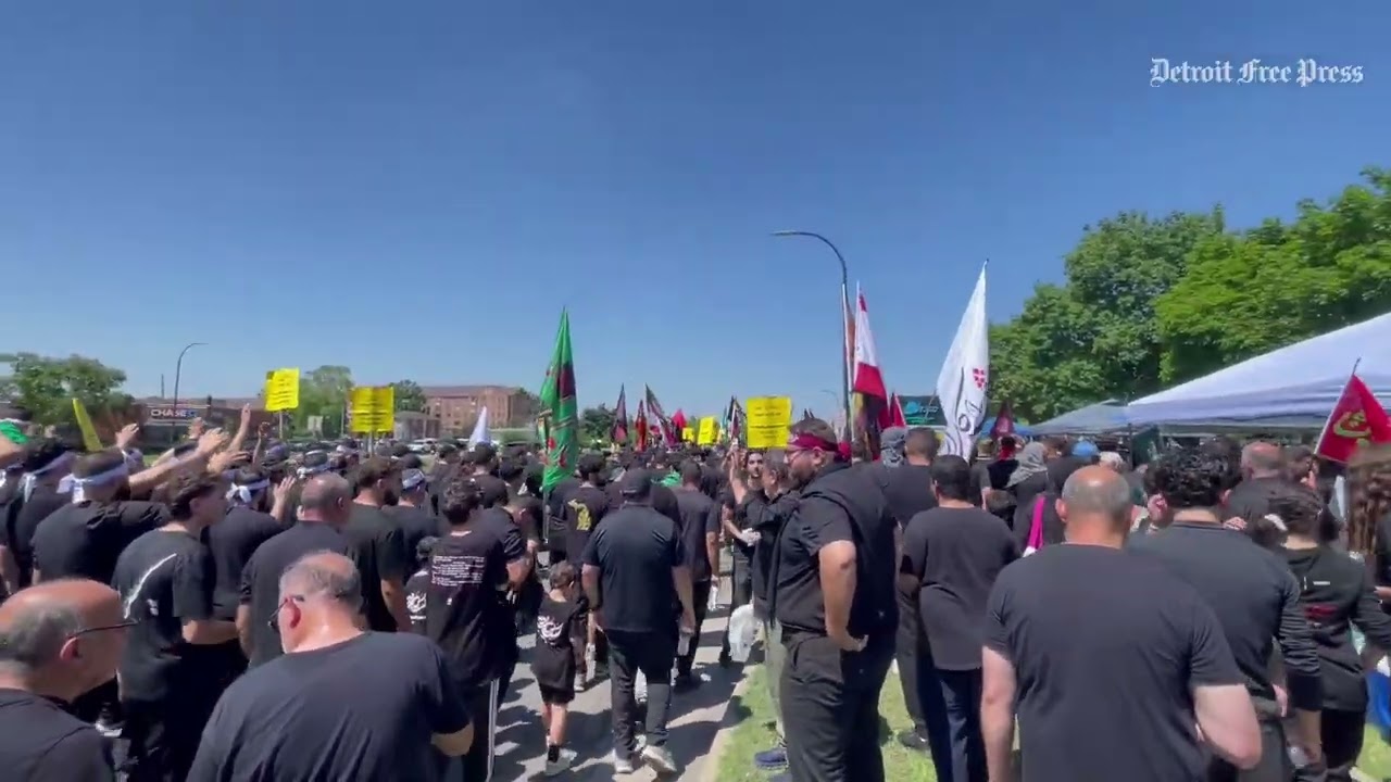 Shia Muslims march for justice in Ashura procession in Dearborn