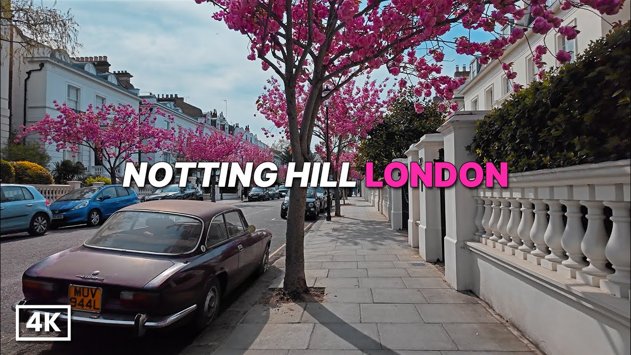 London’s Most Beautiful Neighbourhood in Spring 🌸 Walking Through Notting Hill in 4K HDR