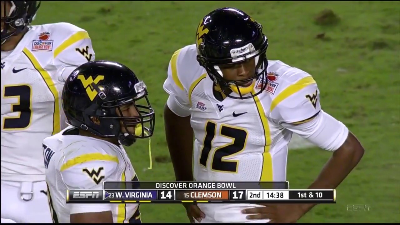 2012 Orange Bowl - #23 WVU vs #15 Clemson - 2nd Quarter