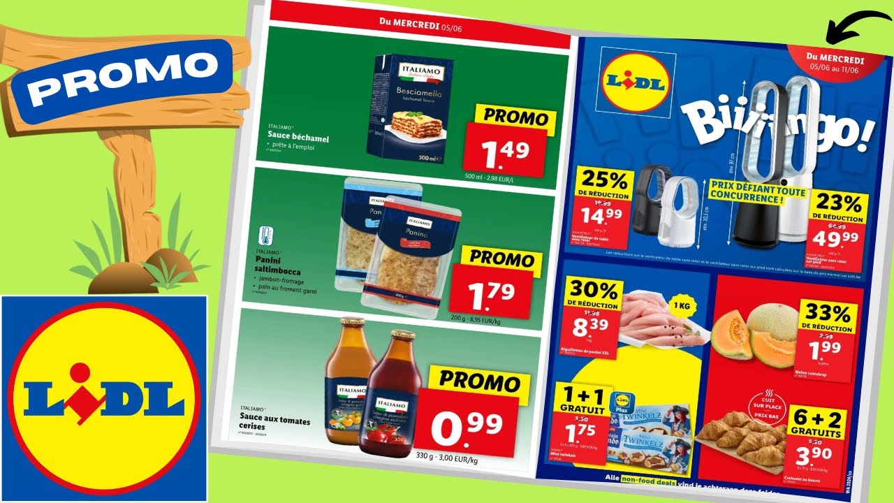 folder LIDL du 5 au 11 juin 2024 ⚠️ ITALIAMO Arrivage - BELGIQUE